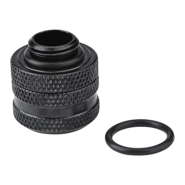 Vandkølings Kompressionsfitting til Stift Akryl Rør 10 * 14mm (Sort)