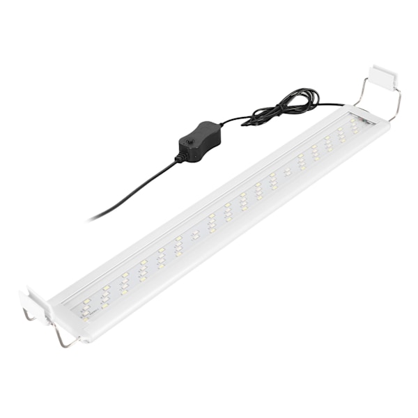 LED Akvarielys 3 Farveskiftende Vandtæt Varmeafledning Ultratynd Fiskekumlys med Udtrækkelige Beslag EU Stik 220V