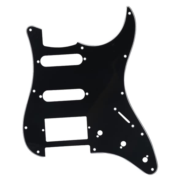 Kvalitet 11 hull elektrisk gitar SSD Pickguard tilbehør for ST SQ SSH gitarer (svart)