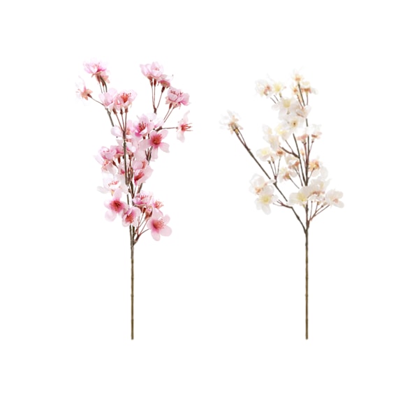 Simuleret blomst fersken blomst kunstig dekorativ blomst blomst til hjem indendørs udendørs indretning