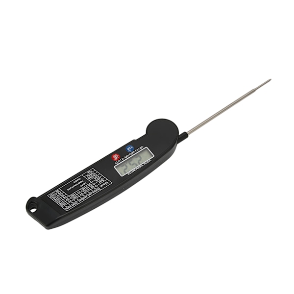 Kötttermometer Multifunktion Snabbavläsning Digital BBQ Kötttermometer för Kök Matlagning Grill BBQ Svart