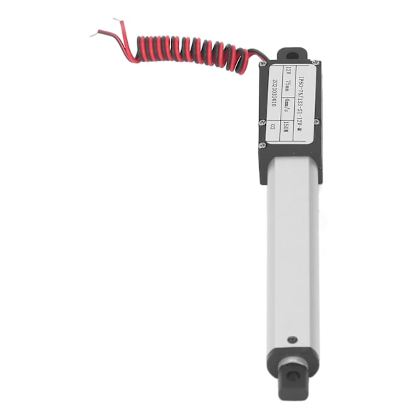 150N Elektrisk Mikrolinjär Ställdon Multiskydd Elektrisk Mini Rörelse Ställdon 75mm Slaglängd 12V Utan Fäste