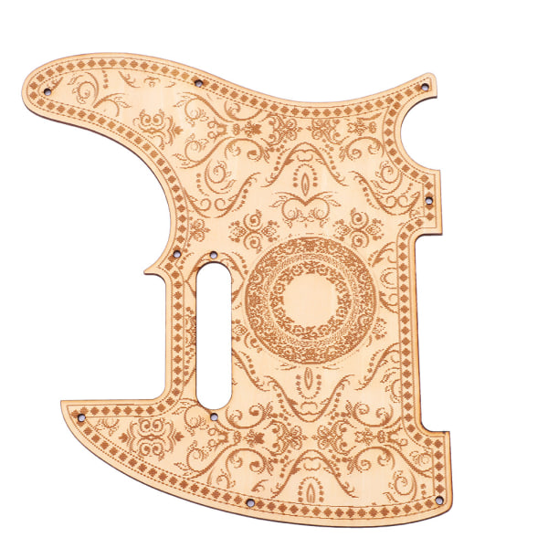 Maple Wood Plate Protector Pickguard-sett for TL-gitarerstatningsdeler