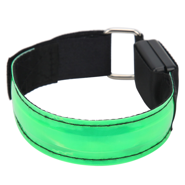 Utendørs Nattløpslys Armbånd med LED Glow Armbånd Lys Reflekterende Sport Belt Grønn