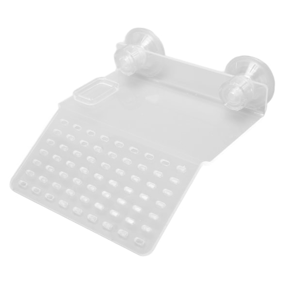 Reptil Solplatform Multifunktionel Transparent Akryl Skildpadde Dock Solplatform med 2 Sugkopper S