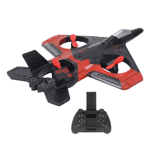 V25 Stunt Flygfotografering UAV Fjärrstyrd Flygplan Leksak Flygplan Lämplig För Barn Över 14 År Gammal Röd 1 Batteri