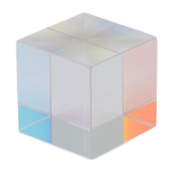 Prisme Cube Optisk Glass RGB Dispersjonsfarge Cube Sun Catcher X Cube Prisme Bursdagsgave 20x20x20mm/0.8x0.8x0.8in