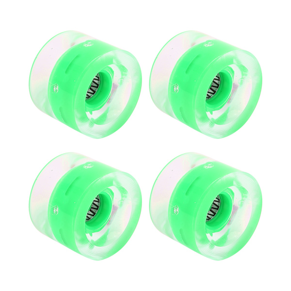 78A 60x45 mm højelastisk skateboard flashhjul PU fyld til Longboard Cruiser Board (grøn)