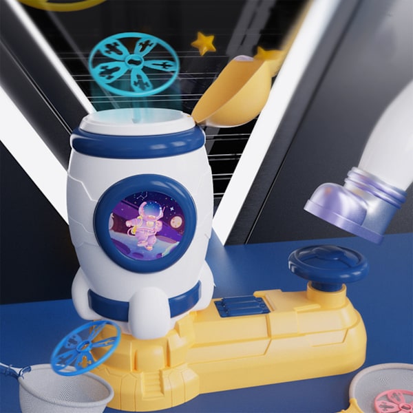 Børneflyvende Diske Launcher Rumskib Lærerig Udendørs Aktivitet Sød Konkurrencedygtig Trin På Flyvende Disk Legetøj Flyvende Disk Launcher Legetøj