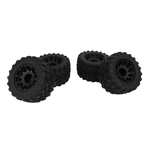 4st RC Monster Truck Däck Svart Gummi Plast 12mm Hex RC Tillbehör för Redcat för HPI för HSP för 1/10