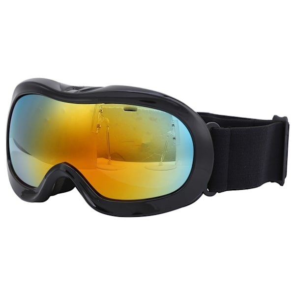 Børn Ski Snowboard Goggles Dobbeltlags linser AntiFog UV beskyttelse Snow Goggles (Sort Rød)