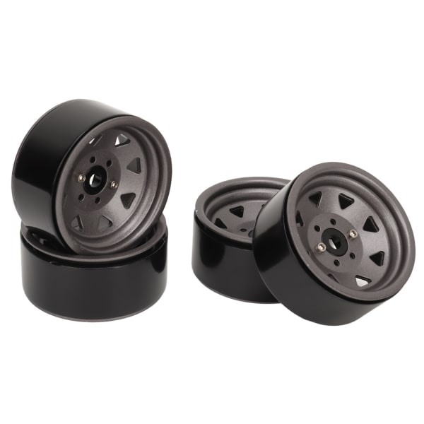 4 stk. 1.9in RC Fælge Universal Pasform Stærk Støtte 8 Eger Hjul Fælg Sæt til Axial SCX10 II SCX10 III Titanium