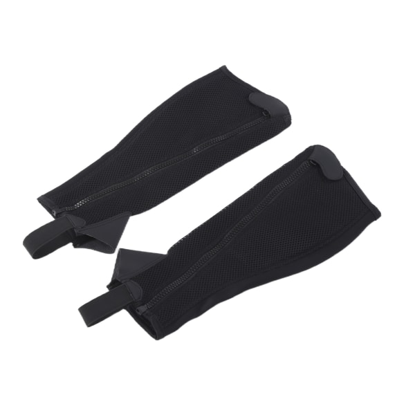 2st Halvchaps Svart Flexibelt Mesh Ridchaps för Barn Häst Ridning Skydd CS