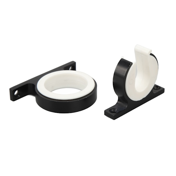 2 stk Fiske Stang Holder Horisontal Vertikal Aluminium Båtmontert Fiske Stang Stativ for Skip Biler Lastebiler Bobiler Svart