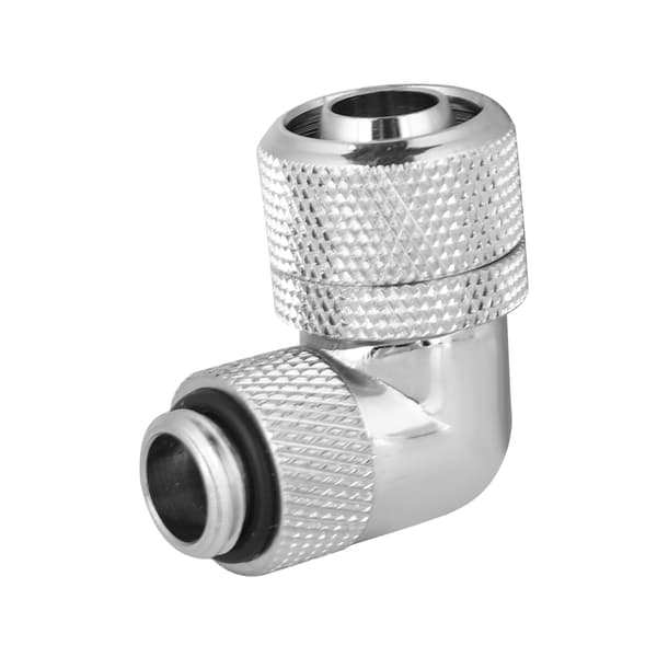 G1/4 Gevind Vandkøling Fitting Tykt Rør 90° Retvinklet Albue (Sølv)