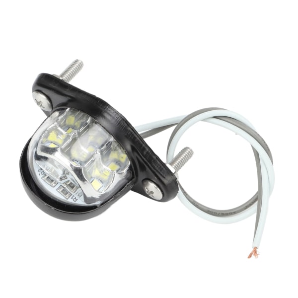 Universal LED Licens Tag Light Nummerplade Lampe Høj lysstyrke 6 SMD Hvidt lys til Van Trailer