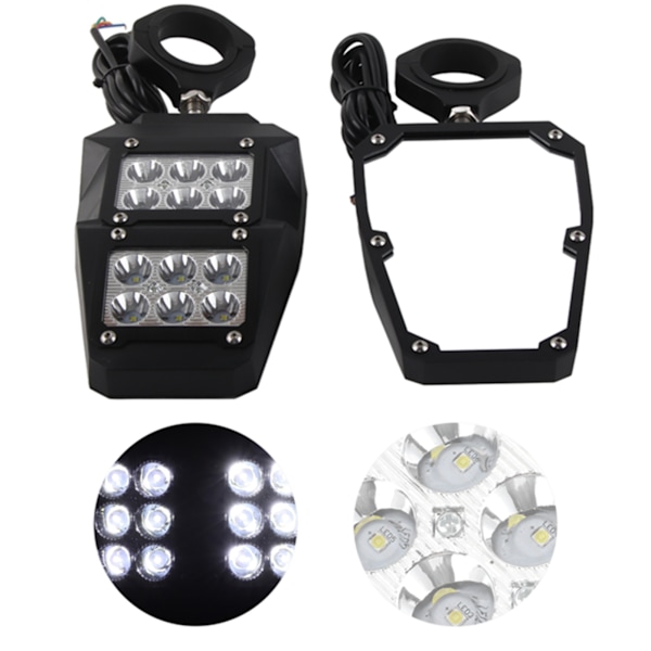 UTV Sidespeil 360 Grader Justerbart med LED-lys Passer for Polaris RZR/Ranger