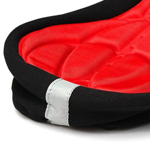 Pyörän Satulan Pehmuste Musta Punainen Pehmeä Sieni Ergonomisesti Hengittävä Pehmustettu Pyörän Satulan Pehmuste Pyöräilyyn