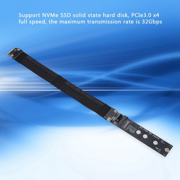 20 cm M.2 NVMe SSD Solid State Drive forlængerkabel til PCI-E 3.0 x4 fuld hastighed