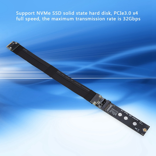 20 cm M.2 NVMe SSD Solid State Drive-förlängningskabel för PCI-E 3.0 x4 Full Speed