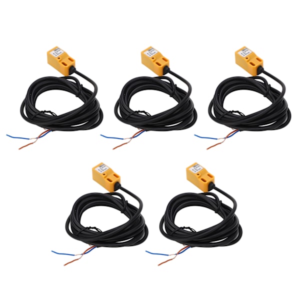 5PCS Induktiv närhetssensor NPN IP65 ABS-hölje Högfrekvens närhetssensorbrytare DC10‑30V