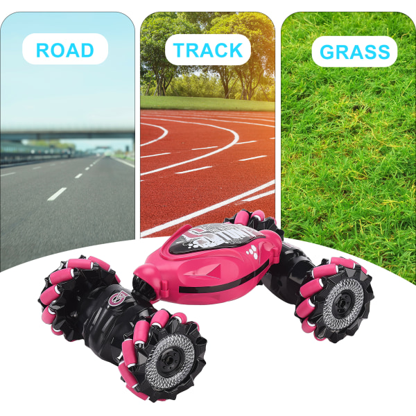 RC Stunt Car Sensing 360° Rotation 2 Modes Farverig Lys Fjernbetjening Stunt Car