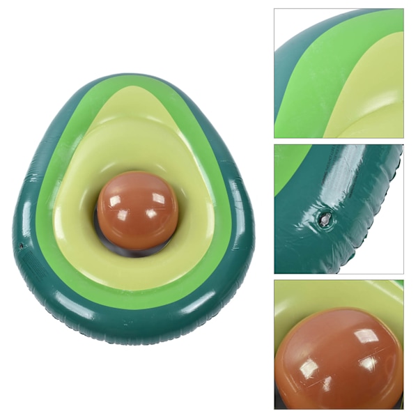 Avocado Pool Float PVC Oppustelig Pools Flåde Liggestol Strand Flydende Fest Legetøj med Bold
