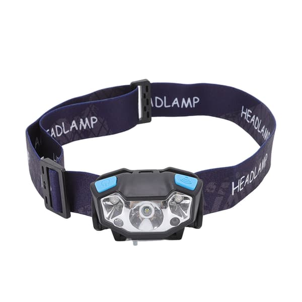 LED-hodelykt 5 lysmoduser USB-lading Lettvekts sensorhodelykt LED-hodelys for utendørs camping