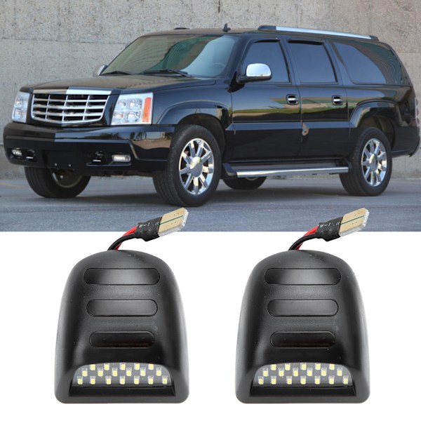 2 stk LED Nummerpladelys Passer til Chevy Silverado 1500 1999-2013DC12V
