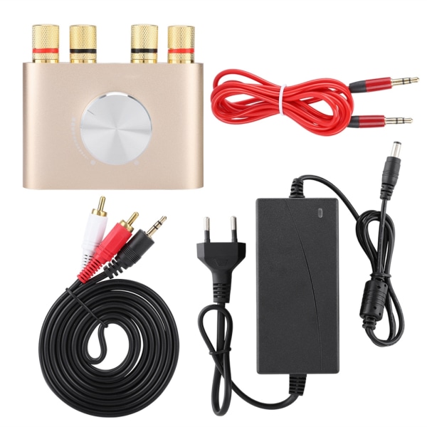 Mini Bluetooth Power Digital Forstærker 100W Hifi Stereo Audio Player Amp EU-stik