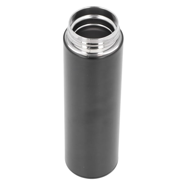 Smart vannflaske 500 ml LED-skjerm matkvalitet rustfritt stål bred applikasjon avtakbart filter LED vannflaske svart