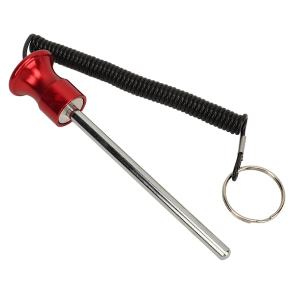 Viktmaskin Pin Magnetisk 8x125mm med Dragrep Viktmagasin Väljare Pinne för Styrketränings Tillbehör Träning Röd