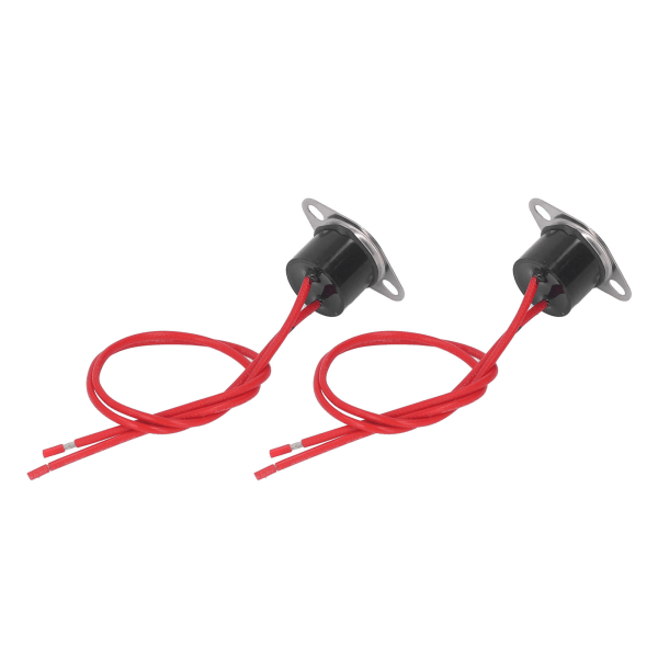 2 st termisk kontrollbrytare vattentät bimetallisk sensor snabb respons termostat temperatursensor 10A 250V 120℃