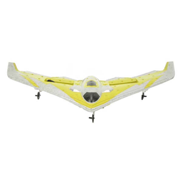 RC Plane Kit Glider Fjernbetjening Fly EPP Foam Aircraft med LED lys til begyndere Voksne Børn Gul 3 batterier