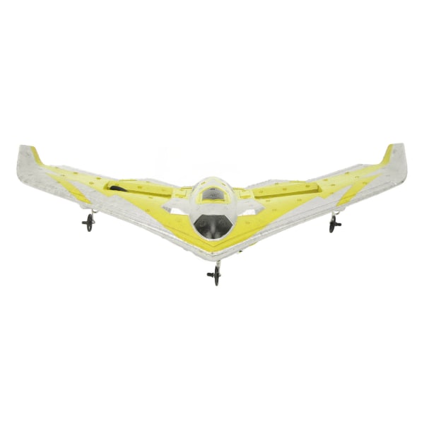 RC Plane Kit Glider Fjernkontroll Fly EPP Foam-fly med LED-lys for nybegynnere Voksne Barn Gul 3 batterier