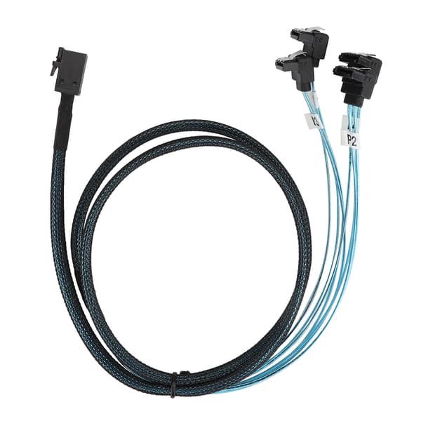 Mini SAS Interface HD 36P SFF-8643 til SATA 7Pinx4 Konnektor Sprøjtestøbt Harddisk Kabel