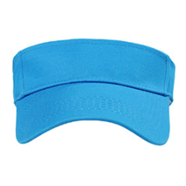 Adult Hollow Top Sun Hat Canvas Sunshade Cap Protection Hat for Outdoor Sports Cycling Blue