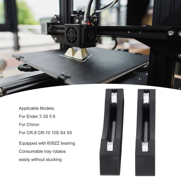 Justerbar 3D Printer Filament Spoleholder - Sæt med 2