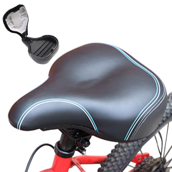 Överdimensionerad cykelsits tjockt skum silikon Bekväm cykelsadel med förvaring för utomhuscykling Mountainbike landsvägscykel
