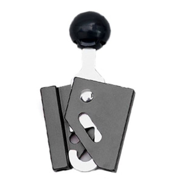 Tältstödssats med justerbar tumme i aluminiumlegering för utomhuscamping, 6 mm svart