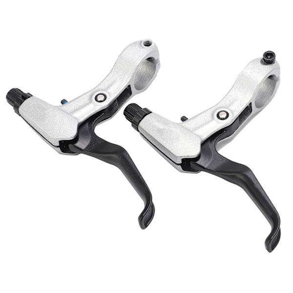 2 STK cykelbremsegreb aluminiumslegering bremsehåndtag til foldecykel mountainbike reservedele sølv