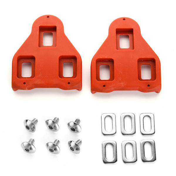 Selvlåsende pedalknuser 9 graders landevejscykellåseplade til LOOK DELTA Pedal Nylon cykelklodder, tilbehør