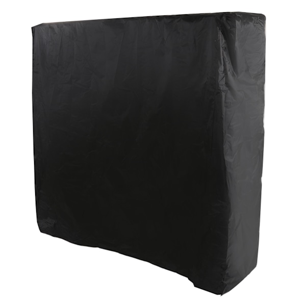 Pingisbordsöverdrag Svart Dragkedja 210 Silverbelagd Vattentät Dammtät Tennisbordsöverdrag för Uteplats 155x75x150cm