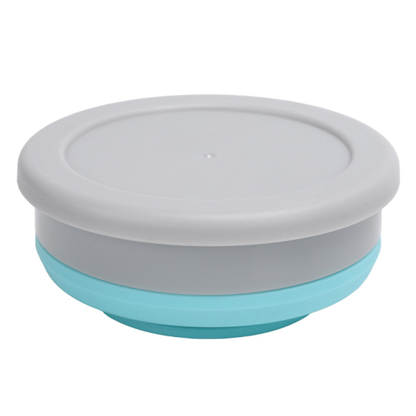 Hopfällbar Vattenflaska Silikon Retractable Mug Multifunktionell Mugg för Resor UtomhussporterBlå