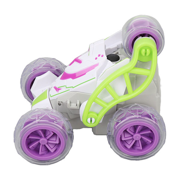 Fjärrstyrd Bil 2.4G Elektrisk Stuntbil Med Ljus Och Musik Barn Racing Stuntfordon Leksak 3.7V Lila
