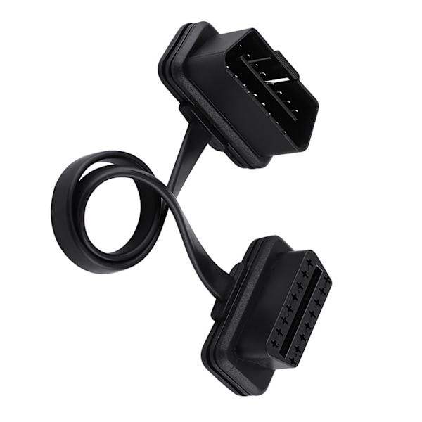 Bil Auto 16-polig Han till Hon OBD2 Förlängningskabel Diagnostisk Adapter 30cm/12 tum Längd