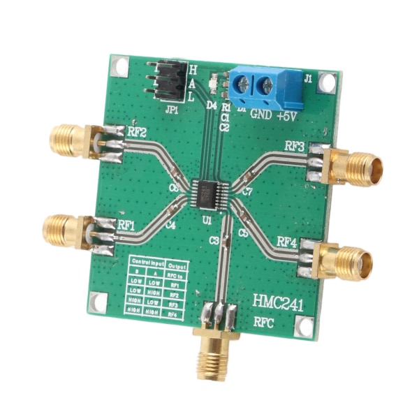 SP4T RF-omkopplarkort DC‑3,5GHz enkelpolig 4-kast trådlös RF-omkopplarmodul för basstation CATV DBS