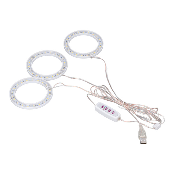 LED växtväxtlampor Full Spectrum USB växtlampa Timing 5 nivåer dimning för inomhus växtväxt rött blått ljus