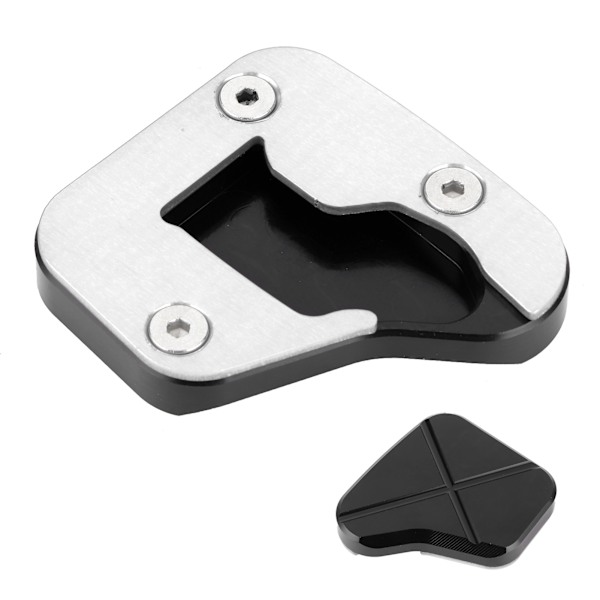 Motorsykkel Støttefotforlengelse Pad for SUZUKI HAYABUSA GSXR 1300R 08‑19 Sølv
