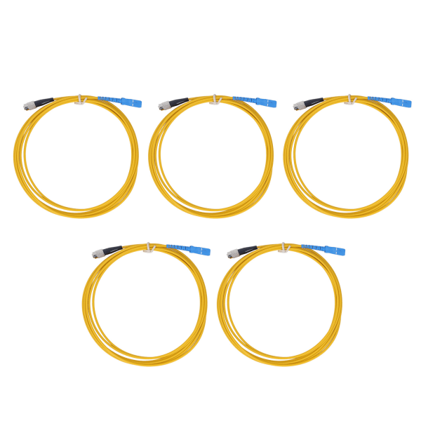 5 stk Fiberoptisk Internettkabel Patch Extension Kabel Carrier Grade Lav Røyk Halogenfri LSZH Ytre Frakk